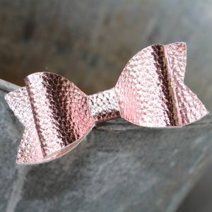 Rose Gold Hair Bow!